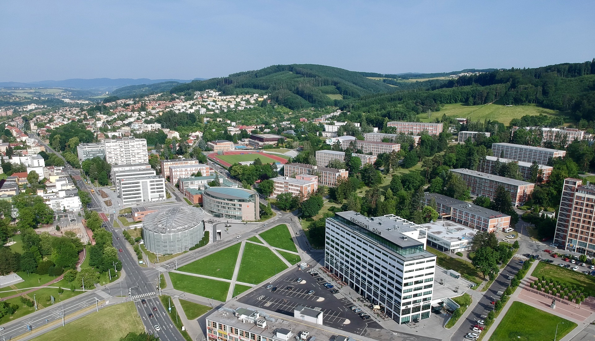Zlín - letecký pohled 1